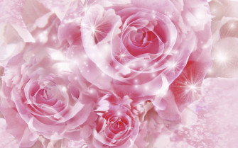 Pretty Pink Roses Wallpaper