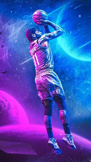 Basketball iPhone Retro Wave Irving Wallpaper
