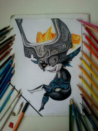 Midna Drawing Legend Of Zelda Finished By Hrebo