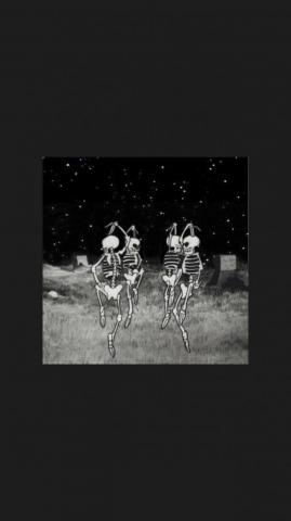 Skeleton Wallpaper Witchy Black And Purple