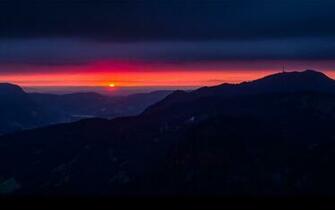 Amazing Mountain Sunset Wallpaper Allwallpaper In Pc En
