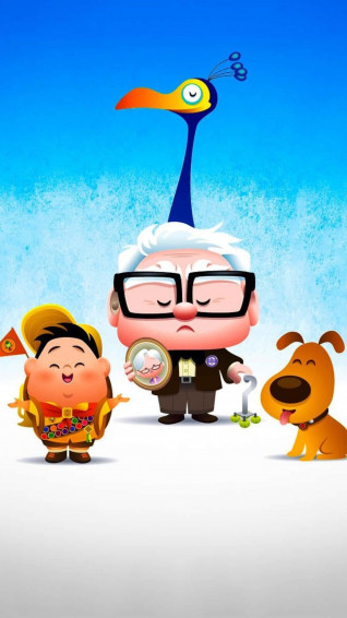 iPhone Disney Up Characters Wallpaper