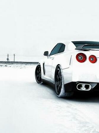 Nissan Gtr Winter iPad Mini Wallpaper