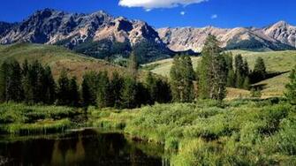 Mountain Scene Nature Mountains In Background