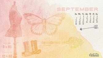 September Desktop Calendar Wallpaper Call Me Victorian