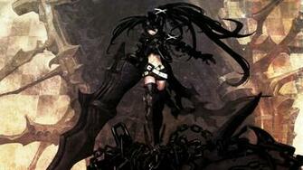 Chains Purple Eyes Anime Girls Insane Black Rock Shooter Wallpaper