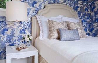 Chinoiserie Wallpaper Asian Bedroom Massucco Warner Miller