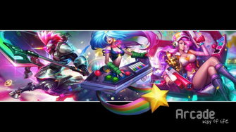 League Of Legends Arcade Wallpaper By Asheralia