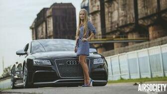 Airsociety Lady Driven Audi Rs5 On Vossen Accuair Beauty And