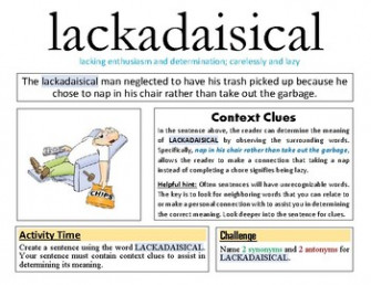 Lackadaisical Definition Wallpaper