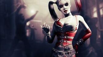 Games Drawing Art Harley Quinn Batman Background