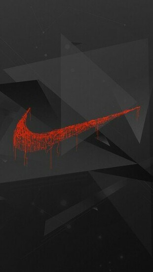 Nike Logo Black And Red HD Wallpaper For iPhone Is A Fantastic
