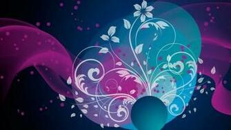 Beautiful Flowers Pink Abstract Leaves