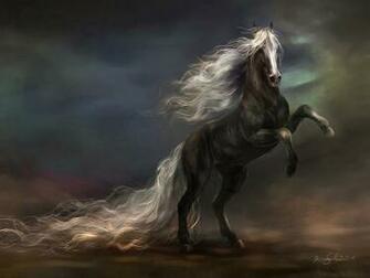 Majestic Dark Horse Wallpaper Background