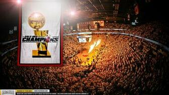 Miami Heat Nba Championship Banner Wallpaper
