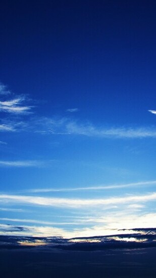Dark Blue Cloudy Sky iPhone Wallpaper Ipod HD