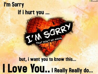 Sorry If I Hurt You Sad Walpaper Love Wallpaper HD