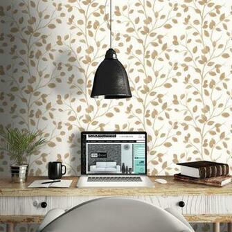 Home Shop By Brand Fine Decor Bronze Leaf Wallpaper