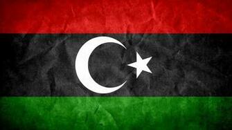 Grunge Flags National Libya Wallpaper