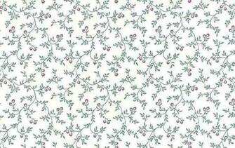 Victorian Floral Vintage Wallpaper Green Vines Yellow Red Imperial