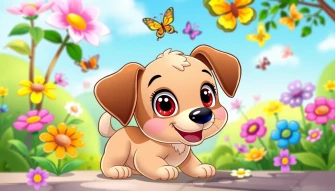 Cartoon Puppy Wallpaper