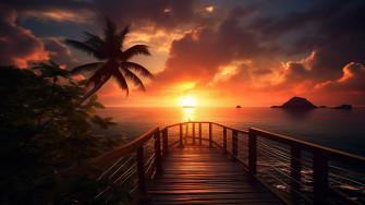 Warm And Beautiful Sunset Wallpaper