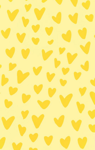 Yellow Hearts Print Trendy Wallpaper Phone Background Ideas
