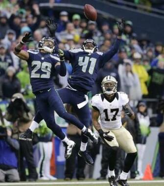 Saints Seahawks Football Earl Thomas Byron Maxwell Robert Meachem Pg