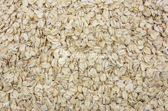 Top Of Oatmeal Flakes In Close Up As A Background Or Full