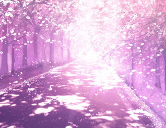 Anime Cherry Blossom Background Wallpaper