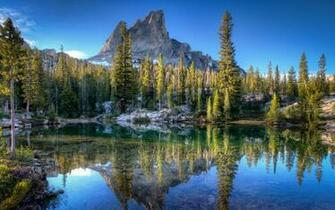 Green Trees Nature Landscape Idaho Lake HD Wallpaper