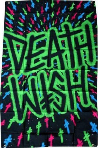 Death Wish Skateboards Logo Tripping Flag