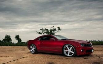Camaro Ss Chevy Chevrolet Tuning Muscle Cars Hot Rod Red Wallpaper