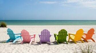 Color Chairs Wallpaper Beach Pictures And Image