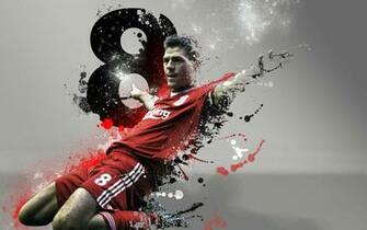 Steven Gerrard In Action Wallpaper HD