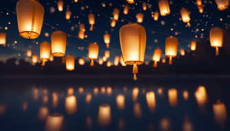 Tangled Floating Lanterns Desktop Wallpaper
