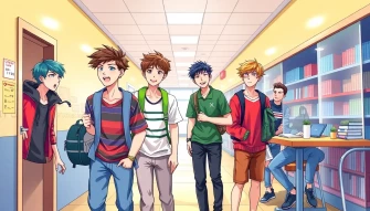 Daily Life Of High School Boys Wallpaper