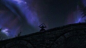 Epic Skyrim Aurora Wallpaper By Mallony