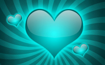 Blue Heart Wallpaper