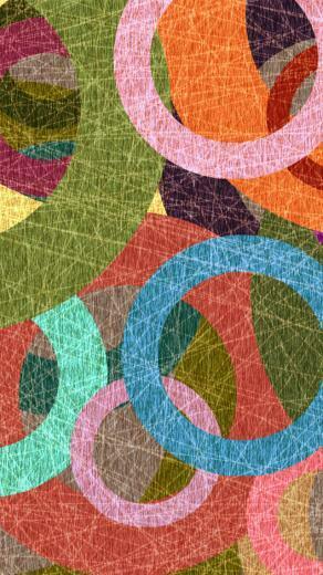 Colorful Circles iPhone 5s Wallpaper