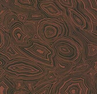 Wallpaper Metallic Copper And Black Malachite Effect