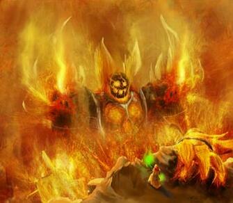 Ragnaros And Thrall By Perkunos
