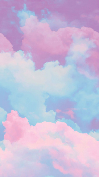 Pink And Blue Clouds Wallpaper
