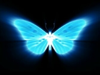 Blue Neon Background Wallpaper HD