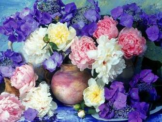 Peony Arrangement Wallpaper Photos Pictures And Background