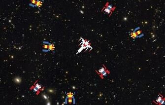 Galaga Sci Fi Arcade Shooter Spaceship Action Atari Wallpaper