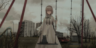 Aesthetic Sad Anime Girl Wallpaper