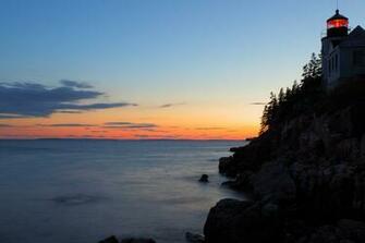 High Definition Wallpaper Of Sunset Picture Sea The Lighthouse