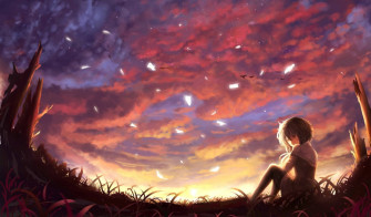 Aesthetic Sad Anime Girl Wallpaper
