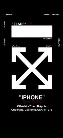 Off White Lock Screen Cool Designer Brand Wallpaper iPhone